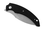 Fox Honos Folding Poket Knife Stainless Steel Becut Stonewashed Blade, Black G10 Handle - KNIFESTOCK