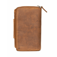 GreenBurry Vintage skórzana portmonetka z zamkiem błyskawicznym 1815-25 - KNIFESTOCK