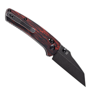 KANSEPT Main Street Black Stonewashed 154CM 0.126&#039;&#039;3.2mm Black and red G-Mascus T1015V5 - KNIFESTOCK