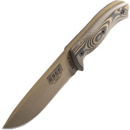 ESEE Knives 5PDE-005 Model 5 Dark Earth Blade 3D Coyote-Black G10 kydex sheath + clip plate - KNIFESTOCK