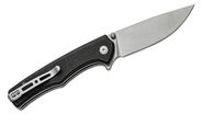 SENCUT Crowley Black Micarta Handle Stonewashed D2 Blade S21012-2 - KNIFESTOCK