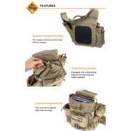 Magforce Heli Sling Bag Khaki #0414K - KNIFESTOCK