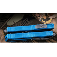Microtech SCARAB II GEN III S/E STONEWASH STANDARD MARBLED BLUE 1278-10MBL - KNIFESTOCK