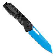 TENABLE KNIVES Shard Blue Coated 14C28N 0.14&quot; / 3.5mm Black Aluminum with diamond pattern T1006V2 - KNIFESTOCK
