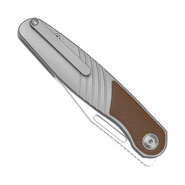 Kizer Raze S45VN, Buborék kőmosott, teljes bőr &amp; Ti Ki3720A2 - KNIFESTOCK