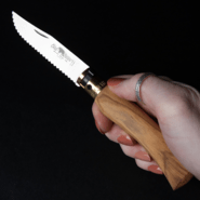 OLD BEAR® M - STAINLESS STEEL, OLIVE HANDLE, SERRATED BLADE 9337/19_LU - KNIFESTOCK