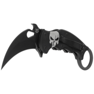 Fox Fox SKULL taittuva karambit, terä ruostumaton teräs N690Co black idroglider, mutta - KNIFESTOCK