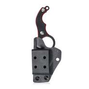 KUBEY Hippocam EDC nůž s pevnou čepelí Černá rukojeť G10 KU166A - KNIFESTOCK