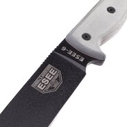 ESEE Knives Model 6 black blade, grey micarta handle, molded sheath - KNIFESTOCK