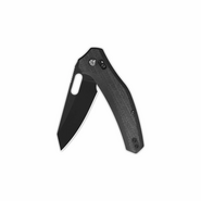 QSP Knife Emu Pocket knife Blade:14C28N, Black micarta QS164-A2 - KNIFESTOCK