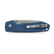 Vosteed Raccoon(Top Liner Lock) 14C28N Satin Blue Micarta A2905 - KNIFESTOCK