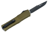 Microtech COMBAT TROODON GEN III INTERCEPTOR BLACK STANDARD OD GREEN SIGNATURE SERIES - KNIFESTOCK
