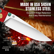 Kizer Original 2 S45VN Acrylic -  Xmas edition - KNIFESTOCK