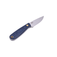 Brisa Necker 70-Bluejeans micarta 12C27 Flat Sheath Necker 70 Leather BRS-003-9821-1549 - KNIFESTOCK