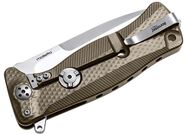 Lionsteel Solid Titanium knife, RotoBlock, Sleipner BRONZE  with FLIPPER SR11 B - KNIFESTOCK
