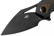 Bestech NUKE M390, Black Stonewash, Titanium+Black orange G10, Black BT2107E - KNIFESTOCK