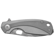 Viper LILLE DAMASCO Bjorkmans Twist Pattern, TITANIUM w Bead Blasted overlay VA5964TITI - KNIFESTOCK