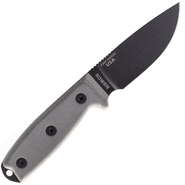 ESEE Knives Model 3 musta terä, harmaa kahva tupella + klipsi - KNIFESTOCK