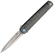 MKM FLAME LIGHT con manico in titanio e fibra di carbonio BÖHLER M390 - DAGGER MK FL02L-BC - KNIFESTOCK