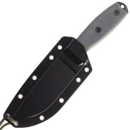 ESEE Knives ESEE-4P-MB-B Plain Edge, Black Sheath, MOLLE Back and Clip Plate - KNIFESTOCK