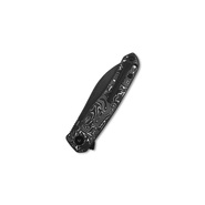 QSP Knife Otter, Black Stonewash CPM S35VN Blade, Aluminium Foil Carbon Fiber Handle QS140-A2 - KNIFESTOCK