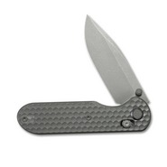 GEO Knife Ethereal Cutter Darkwash M390 Blade Darkwash Ti - KNIFESTOCK