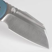 Vosteed Hedgehog S35VN Satin &amp; Aluminium Brossé Bleu A1306 - KNIFESTOCK