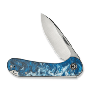Civivi Elementum Slip Joint Blue Ocean Resin HandleSatin Finished 14C28N Blade - KNIFESTOCK