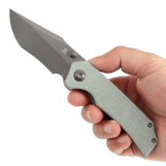 Tenable Fermi Grey TiCn Coated 14C28N Liner Lock T1122A4 - KNIFESTOCK