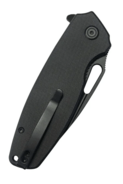 Kubey nôž Tityus Black G10, Blackwash 14C28N - KNIFESTOCK