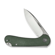 Civivi Elementum Slip Joint Green Canvas Micarta HandleSatin Finished 14C28N Blade - KNIFESTOCK