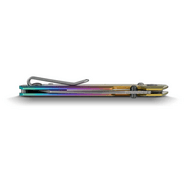 Vosteed Parallel S35VN Stonewash,Iridescent Crackle Titanium - KNIFESTOCK