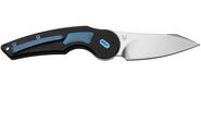 FOX knives ANARCNIDE JUPITER FOLDING KNIFE STAINLESS STEEL M390 SATIN BLD,TITANIUM+INSERT BLUE HDL F - KNIFESTOCK