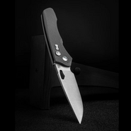 Real Steel Griffin Ultimatum Titan, Vanax Stonewash Button lock RE-7131T1 - KNIFESTOCK