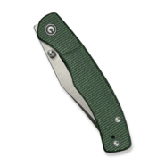 Civivi Clingman Green Canvas Micarta HandleSatin Finished Nitro-V BladeLiner Lock - KNIFESTOCK