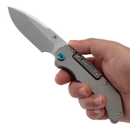 Kansept Hazard Stonewashed CPM S35VN, Stonewashed Ti - KNIFESTOCK
