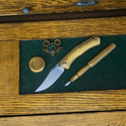 Giant Mouse ACE Jutland Slipjoint - Brass GM-JUTLAND-SJ-BRASS - KNIFESTOCK