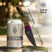 Kizer Liner Lock Mini Momo Vladimir Legachev Nitro-V Aluminium(Purple)+PEI V3663A1 - KNIFESTOCK