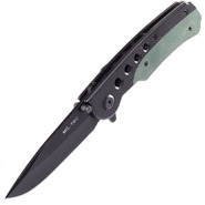 Mil-Tec EINHANDMESSER M.CLIP FEKETE/OLÍVA 15305000 - KNIFESTOCK