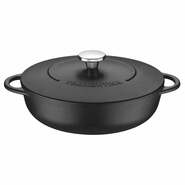 Tramontina Trento Iron Cast Casserole Pot &amp; Cover 28cm/4,1l 20804/028 - KNIFESTOCK