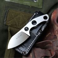 GIANT MOUSE GMF1-FS 5mm. M390 Satin Finish GM-GMF1-F-SATIN - KNIFESTOCK