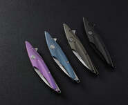 Petrified Fish PFE10 Hummingbird Satin M390 Black Titanium PFE10DS - KNIFESTOCK