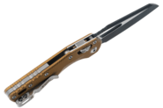 Microtech MSI S/E BLACK STANDARD FLUTED ALUMINUM TAN 210-1FLTA - KNIFESTOCK
