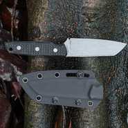 Vosteed Mink (3,99&#039;&#039;) Nitro-V Stonewash Fekete Micarta D0103 - KNIFESTOCK