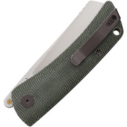 Petrified Fish PFE05 Flavorist Satin K110 Green Micarta PFE05GRMP - KNIFESTOCK