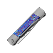 Kizer Little Grand M390 Titanium Damascus - KNIFESTOCK