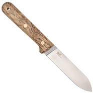 Brisa Kephart 115 - Stabilized curly birch 80CrV2 Flat Sheath bushcraft 115 BR-274-66654-1563 - KNIFESTOCK