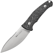 Viper NORDLYS Drop Point Satin N690Co, Carbon Fiber, Leather Sheath VT4046FC - KNIFESTOCK