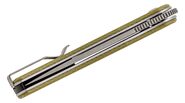CIVIVI Stylum Front Flipper Olijf Micarta Grijs Stonewashed C20010B-B - KNIFESTOCK