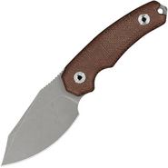 Kunwu STIFFY D. Brown Micarta, VANADIS 4 Stonewashed - KNIFESTOCK